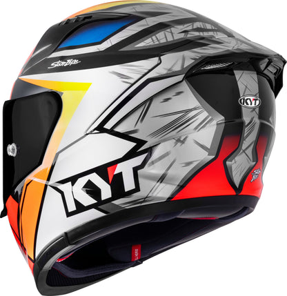 KYT Striker Runs Gloss White - Helmet