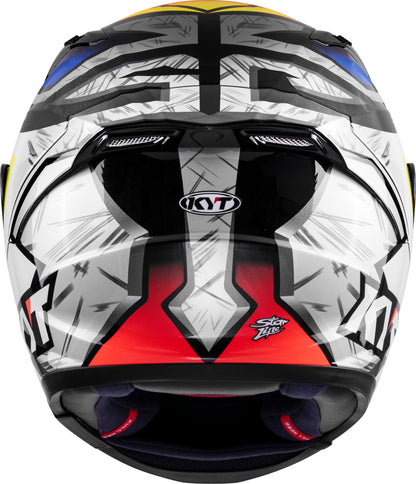 KYT Striker Runs Gloss White - Helmet