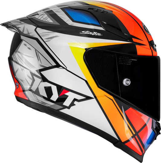 KYT Striker Runs Gloss White - Helmet
