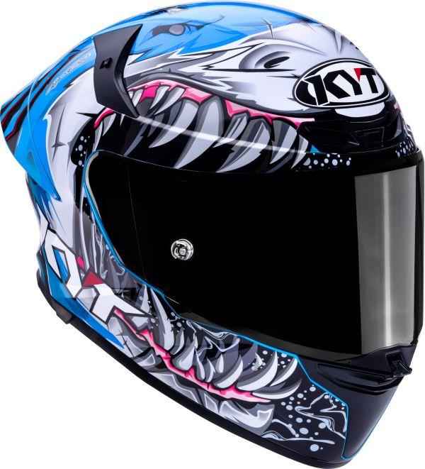 KYT TT Revo Megalodon Gloss Helmet