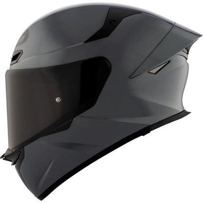 KYT TT Revo Plain GRL Grey Gloss-Helmet