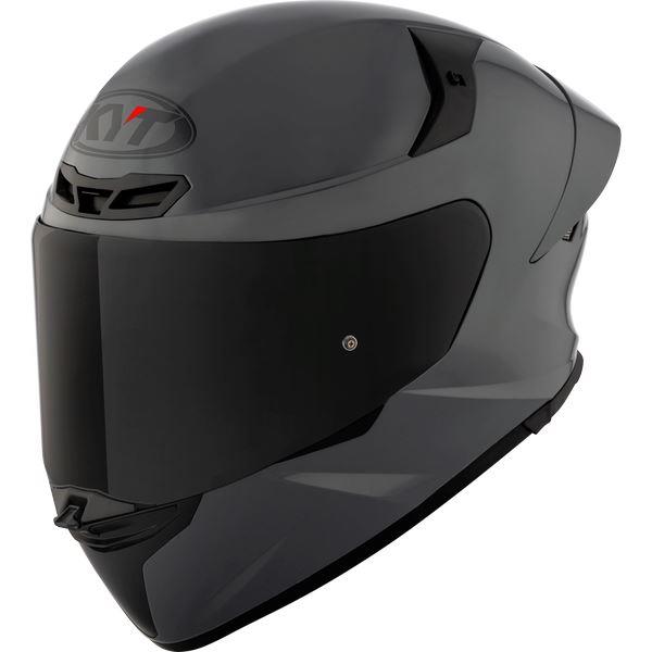 KYT TT Revo Plain GRL Grey Gloss-Helmet