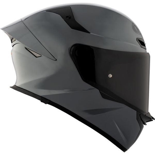 KYT TT Revo Plain GRL Grey Gloss-Helmet