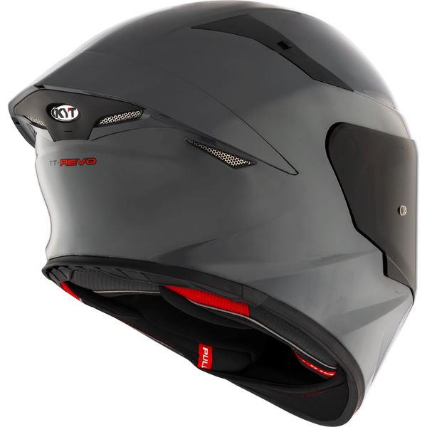 KYT TT Revo Plain GRL Grey Gloss-Helmet