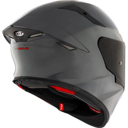 KYT TT Revo Plain GRL Grey Gloss-Helmet