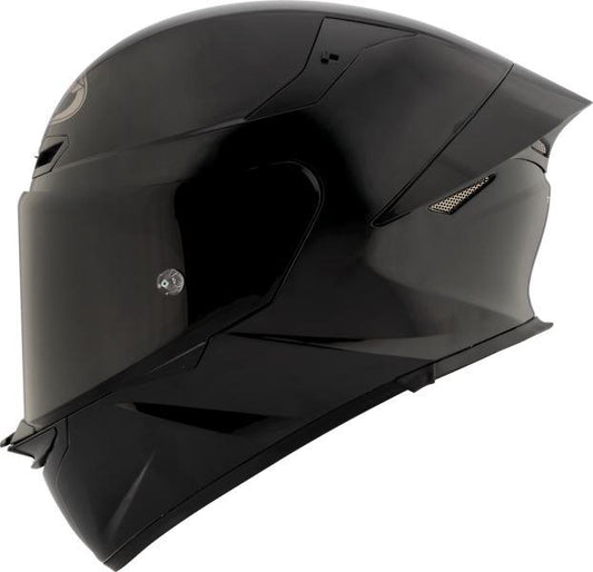 KYT TT Revo Plain Gloss Black Helmet