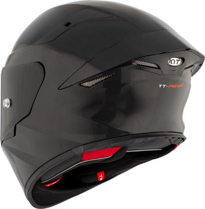 KYT TT Revo Plain Gloss Black Helmet