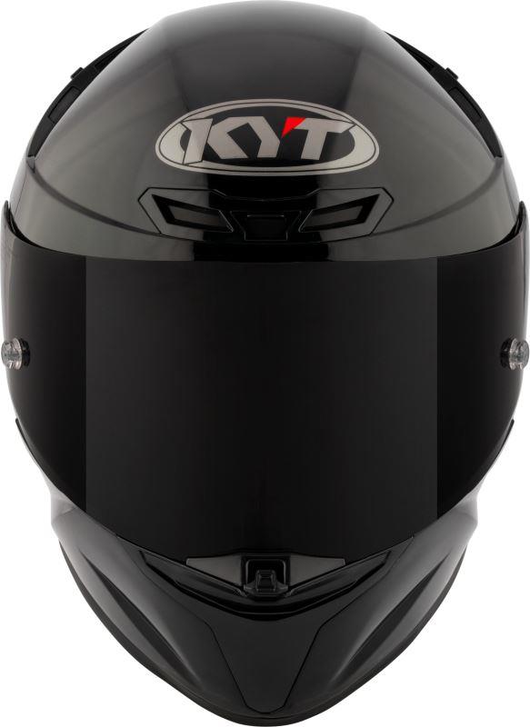 KYT TT Revo Plain Gloss Black Helmet