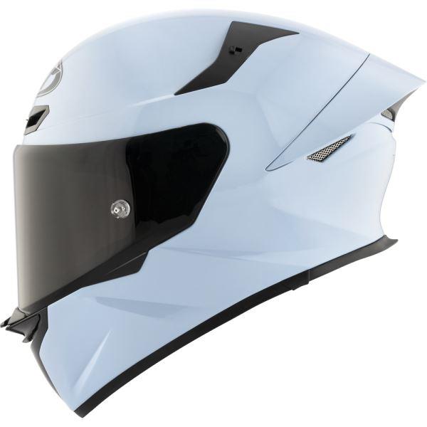 KYT TT Revo Plain Sea Blue Gloss Helmet