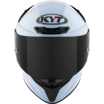 KYT TT Revo Plain Sea Blue Gloss Helmet