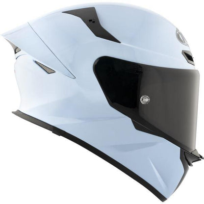 KYT TT Revo Plain Sea Blue Gloss Helmet
