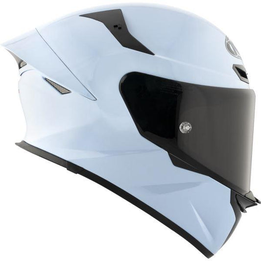 KYT TT Revo Plain Sea Blue Gloss Helmet