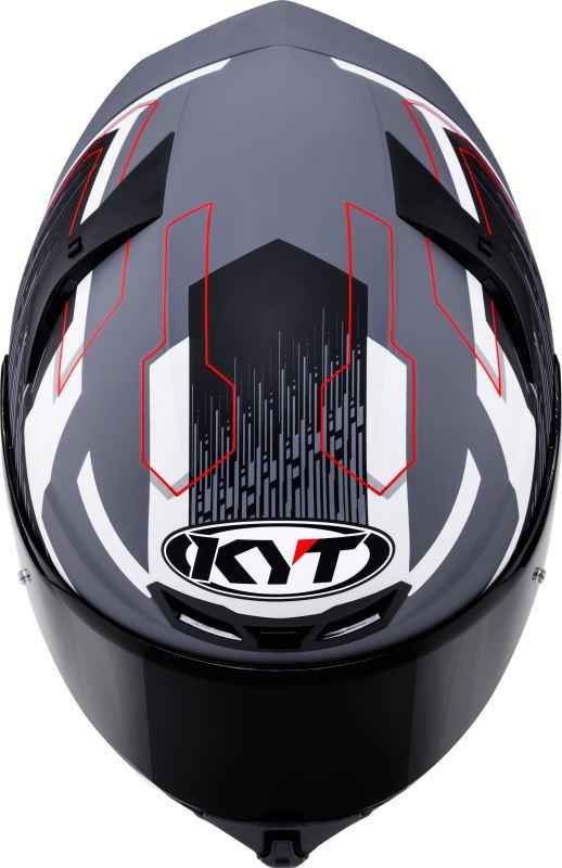 KYT TT Revo Speeding Matt GRL Grey Red Helmet