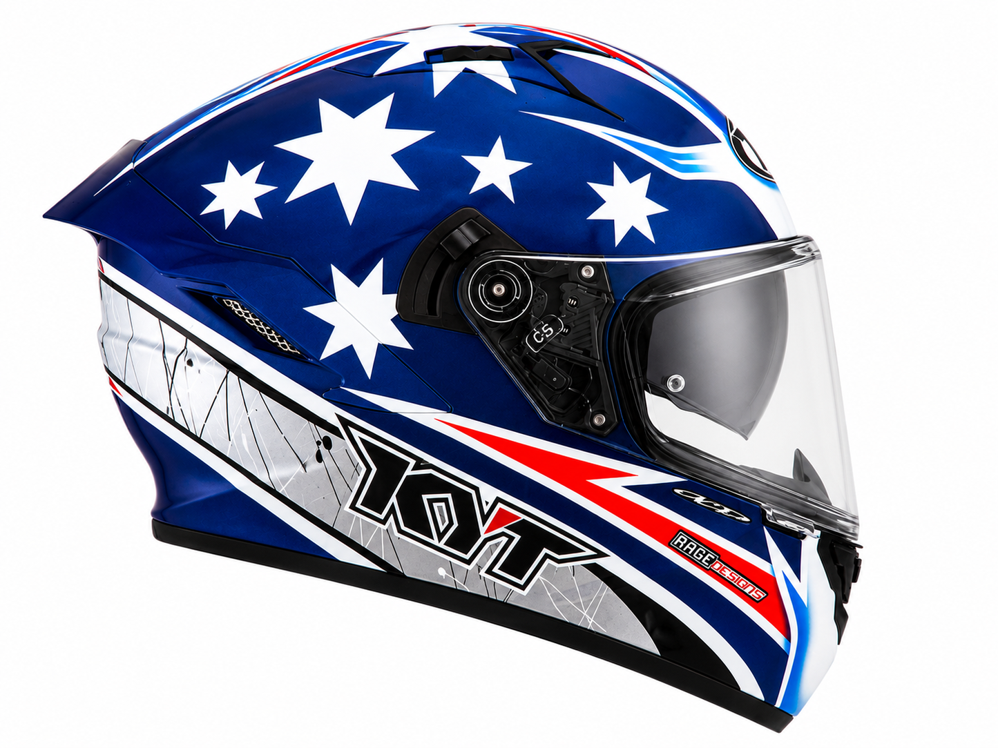 KYT NFR Brock Parkes Blue Gloss Helmet