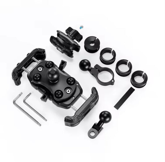 Kewig Anti Vibration Motorcycle Damper Holder Suitable phone size:4.5-7.2inch Fit bar diameter:22mm-32mm (Without Charger) (M28)