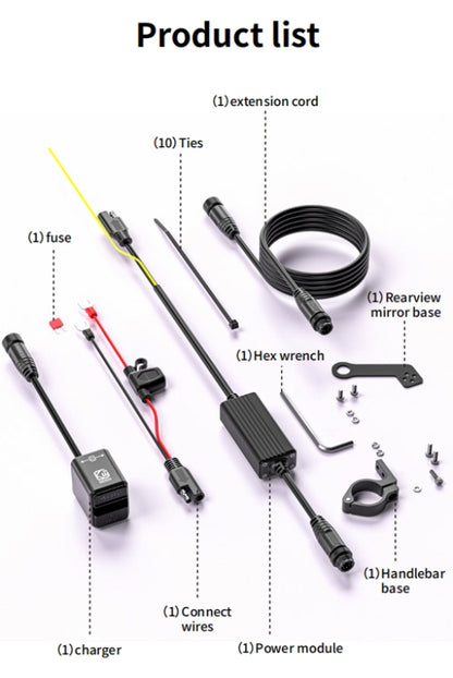 Kewig B13 100W 2 way Motorcycle battery and Accessories charger (KWG-B13)