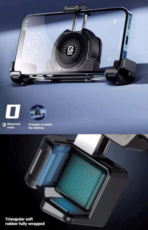 Kewig Motorcycle smart phone seat accessories bracket Anti vibration damper Suitable phone size:4.0-7.2 inch (With Wireless Charger+usb-c) (M27-A1)