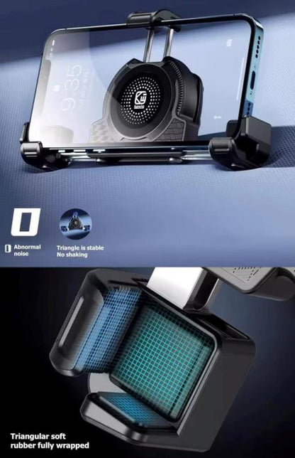 Kewig Motorcycle smart phone seat accessories bracket Anti vibration damper Suitable phone size:4.0-7.2 inch (With Wireless Charger+usb-c) (M27-A1)