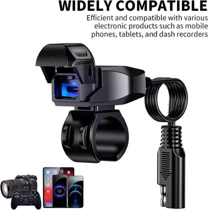 Kewig motorcycle changed to USB Super fast charge waterproof Input voltage:dc12-24v Output voltage:36v (C Charger) (B10-C)