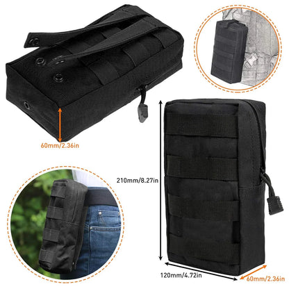 Kolga Bros Molle Attachments Kit -D-Ring Locking Gear Clip Molle Accessories Kit of 32Attachments for Webbing Strap Tactical Backpack