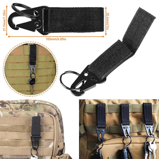 Kolga Bros Molle Attachments Kit -D-Ring Locking Gear Clip Molle Accessories Kit of 32Attachments for Webbing Strap Tactical Backpack