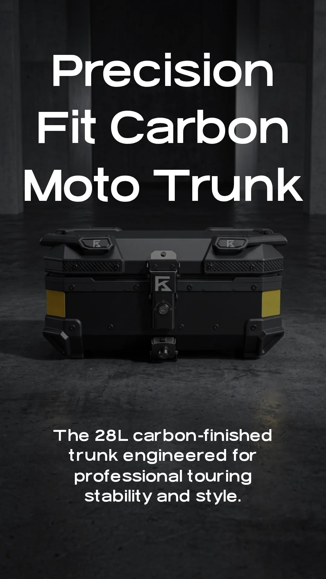 Kolga Bros Carbon Moto Trunk (28L)-KBMT-05-28