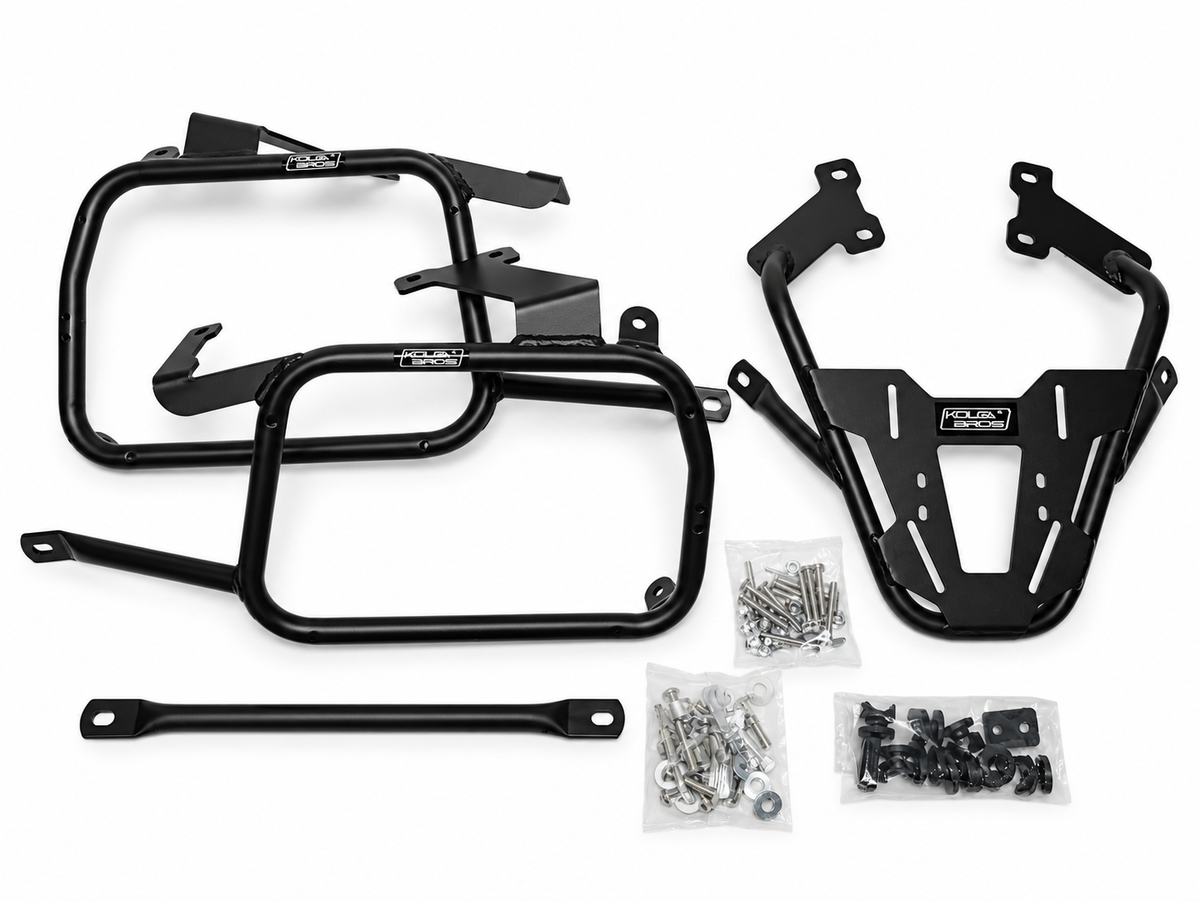 Kolga Bros Tail Rack + Side Frame for Honda CB500/NX500 – (KBSS&TL-NX500-BLACK)