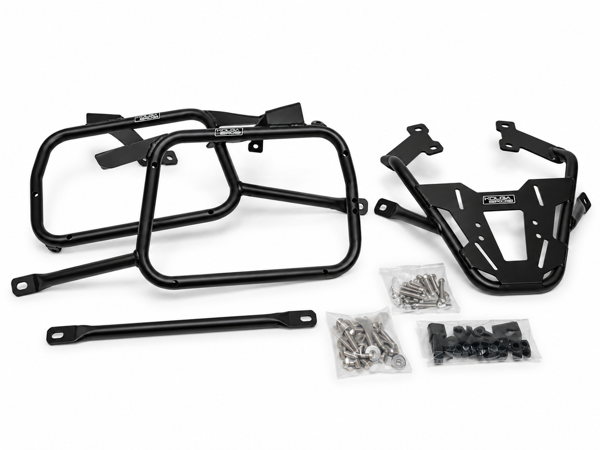 Kolga Bros Tail Rack + Side Frame for Honda CB500NX500 – (KBSS&TL-NX500-BLACK)