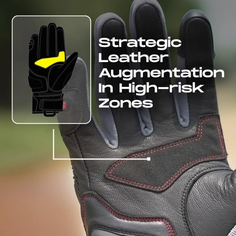 Korda Adventure Riding Gloves - Red - Riders Junction