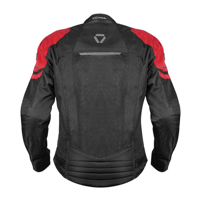 Korda Edge Riding Jacket - Black & Red