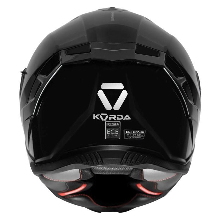 Korda Shockwave Solid Gloss Helmet - Gloss Black - Riders Junction