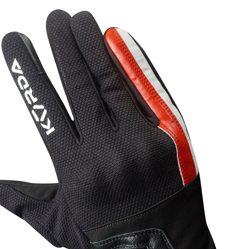 Korda Street Short Cuff Riding Gloves - Red