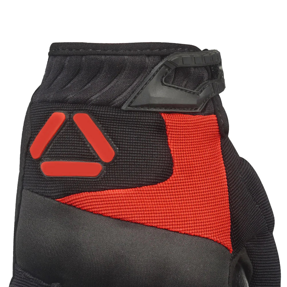 Korda Stunt Short Cuff Riding Gloves - Red