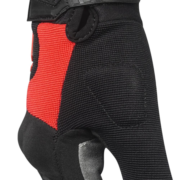 Korda Stunt Short Cuff Riding Gloves - Red