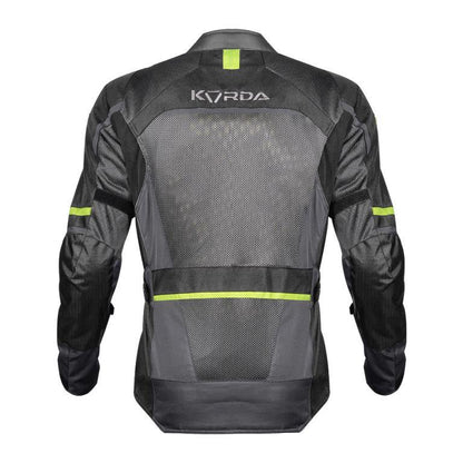 Korda Summit Riding Jacket - Grey & Fluorescent Green