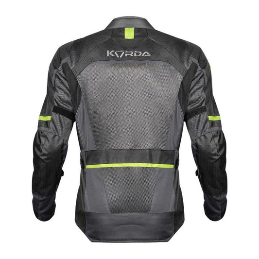 Korda Summit Riding Jacket - Grey & Fluorescent Green
