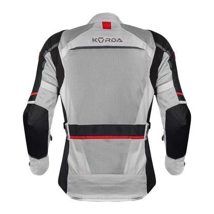 Korda Summit Riding Jacket - Silver & Red