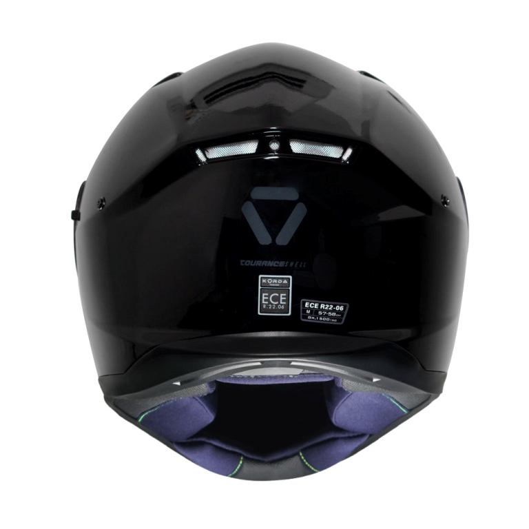 Korda Tourance Solid Black Helmet - Riders Junction