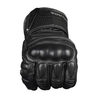 Korda Track Full Gauntlet Riding Gloves - Black