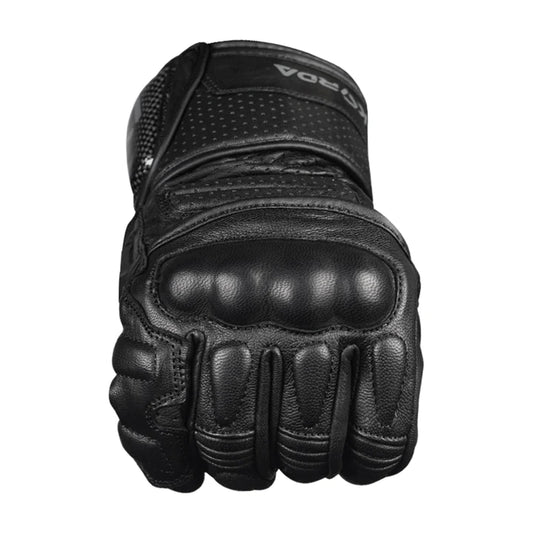Korda Track Full Gauntlet Riding Gloves - Black