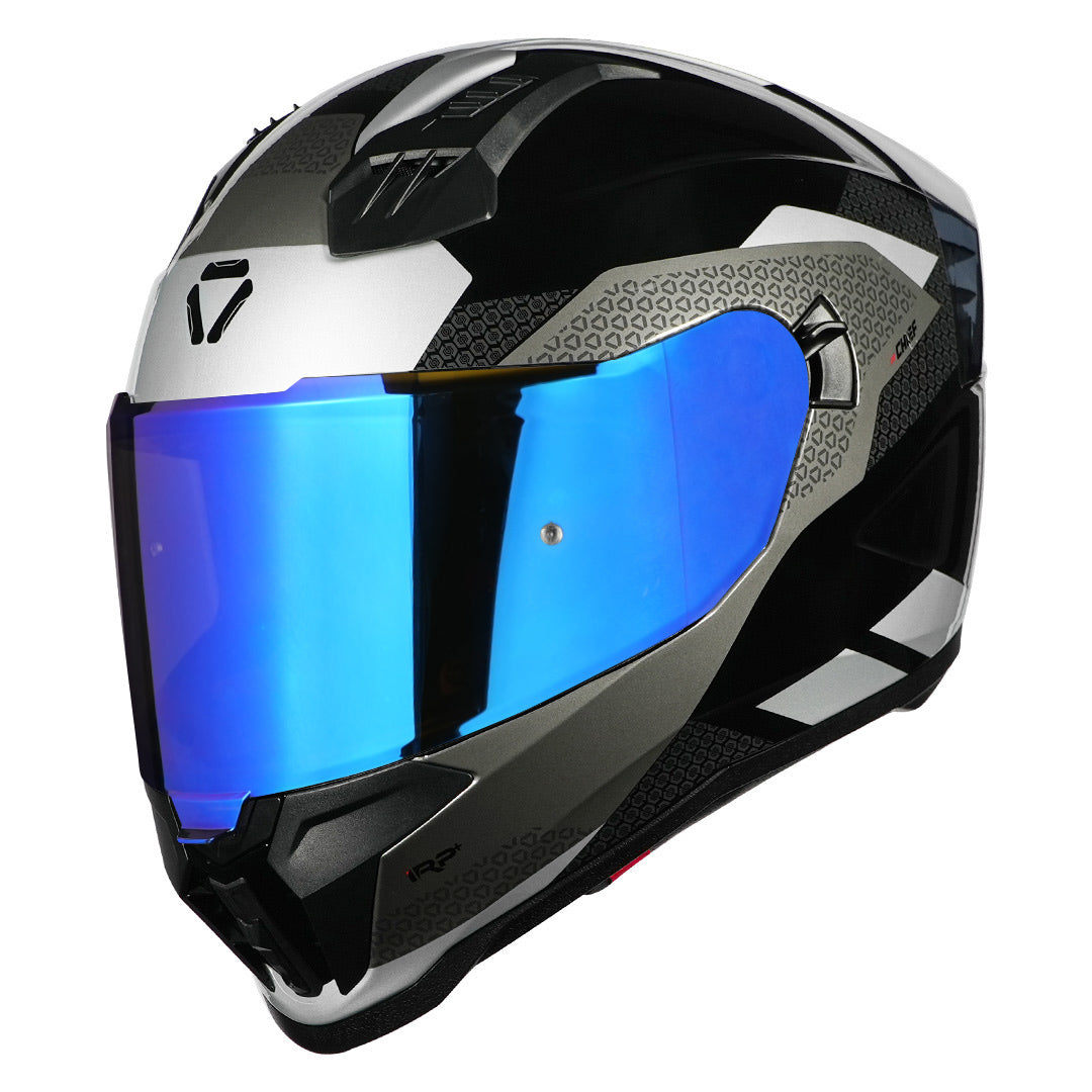Korda Evo Chief Gloss Black/Grey Full Face - Helmet