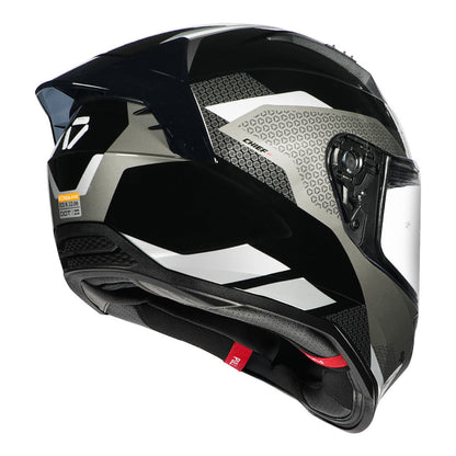 Korda Evo Chief Gloss Black/Grey Full Face - Helmet