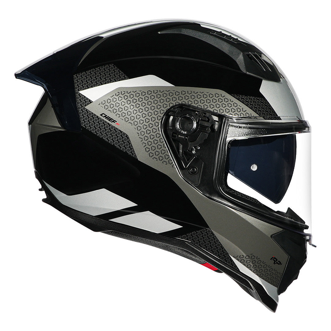 Korda Evo Chief Gloss Black/Grey Full Face - Helmet