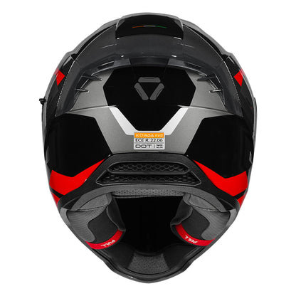 Korda Evo Chief Gloss Black/Red Full Face - Helmet