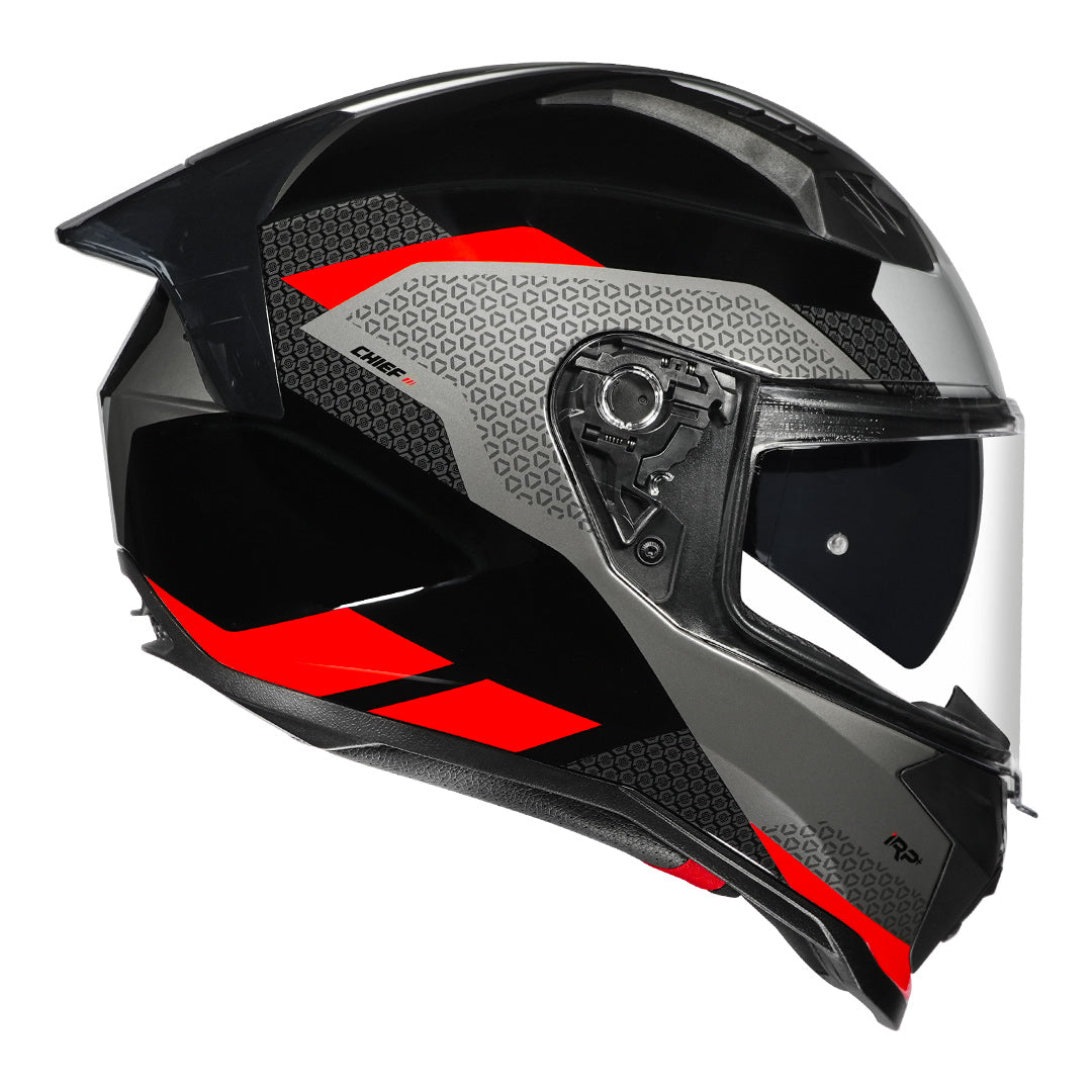 Korda Evo Chief Gloss Black/Red Full Face - Helmet