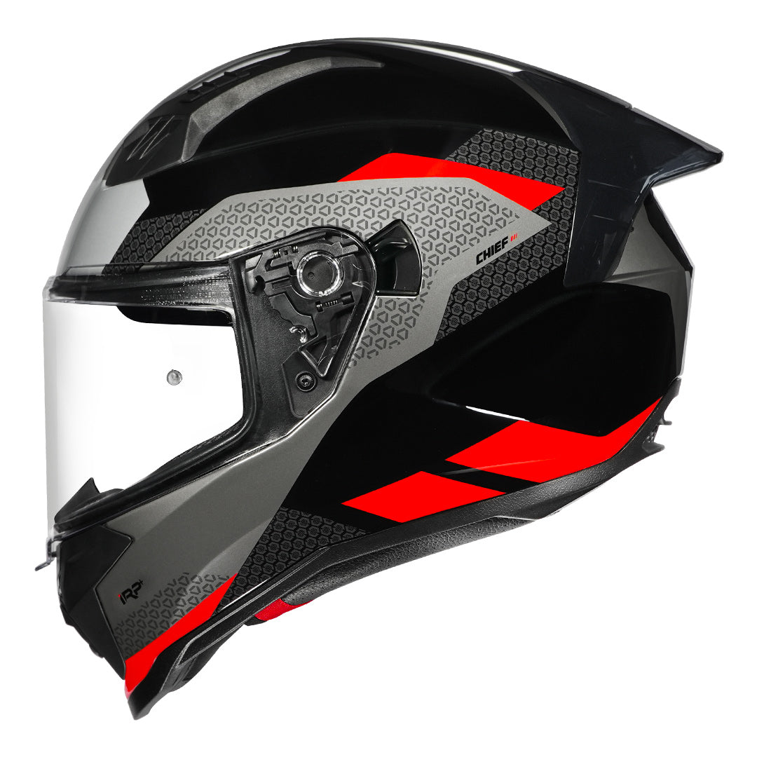 Korda Evo Chief Gloss Black/Red Full Face - Helmet
