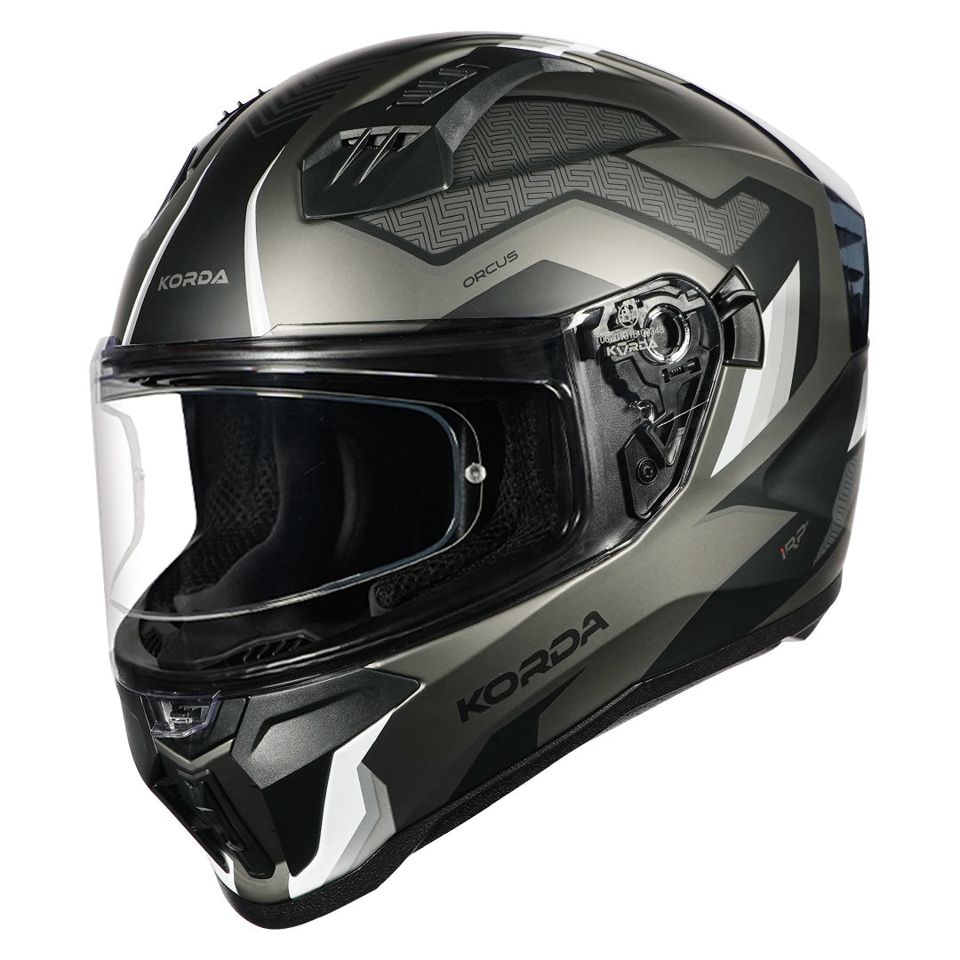 Korda Evo Orcus Matt White Grey Full Face - Helmet