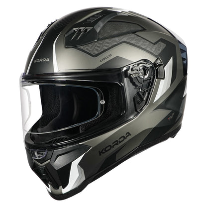 Korda Evo Orcus Matt White Grey Full Face - Helmet