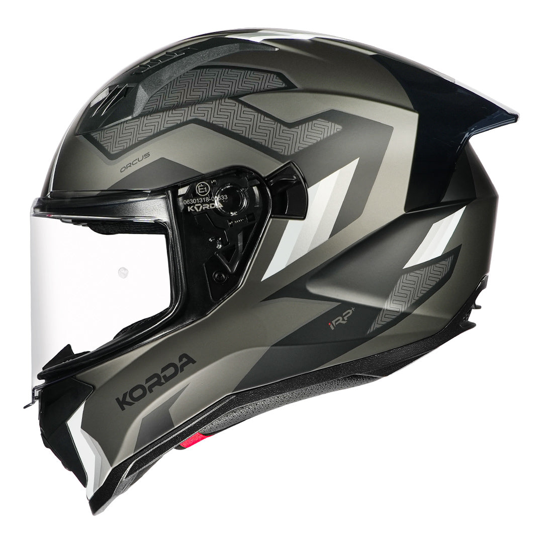 Korda Evo Orcus Matt White Grey Full Face - Helmet