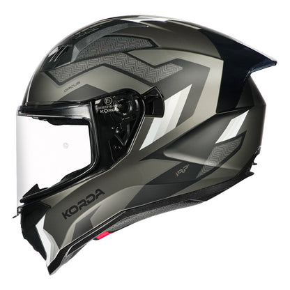 Korda Evo Orcus Matt White Grey Full Face - Helmet